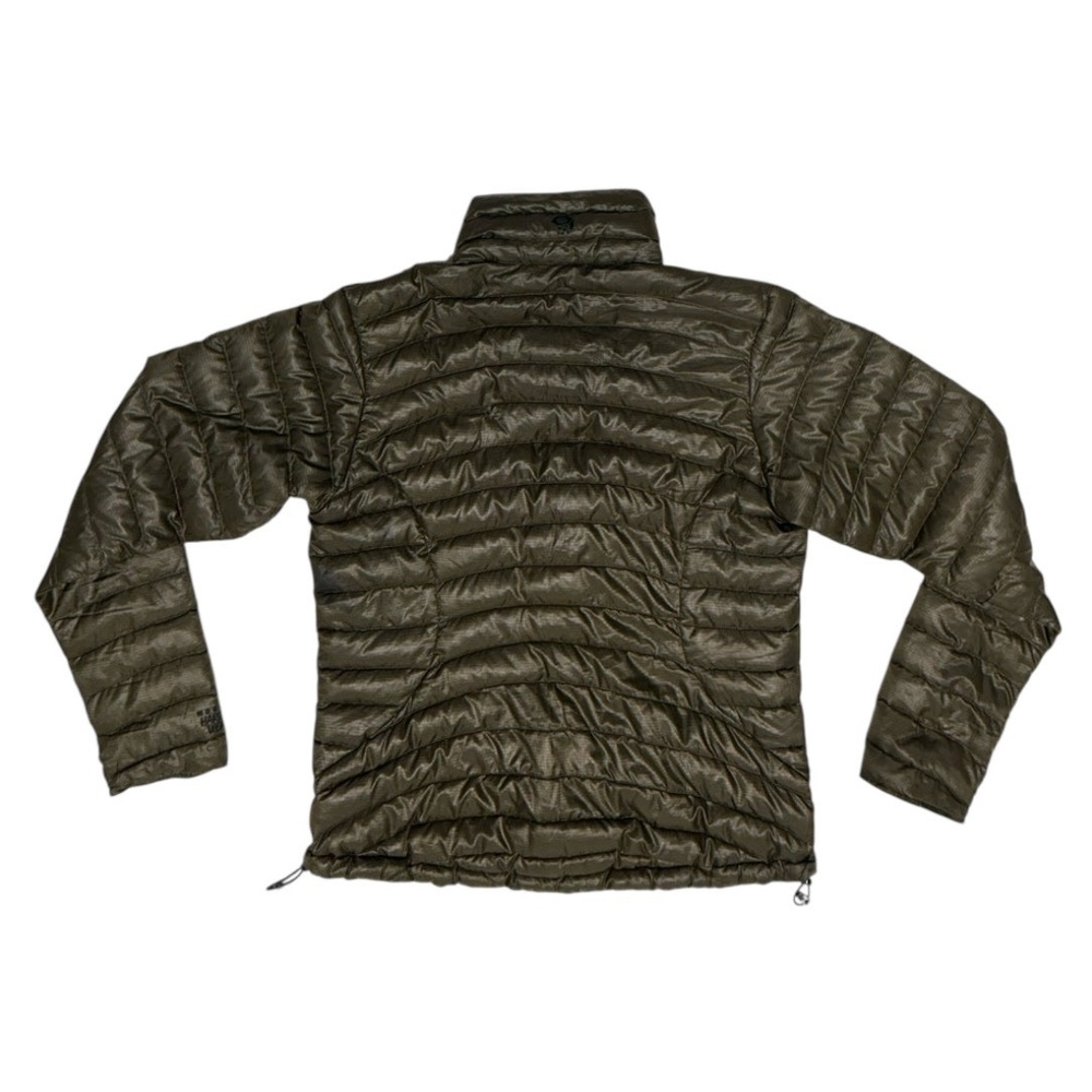 Mountain Hard Wear Womens Puffer Jacket M Dark Olive Quilted Floral Insulated - Picture 2 of 5